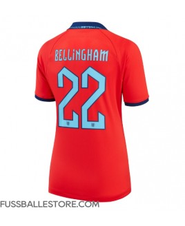 Günstige England Jude Bellingham #22 Auswärtstrikot Damen WM 2022 Kurzarm